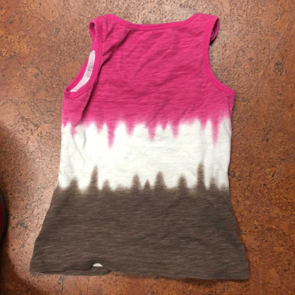 Justice girls tank top jewels‎ on front size 6